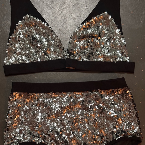 Free People Let it Shine Bralette & Panty Set, Size LG, NWOT - Picture 2 of 6